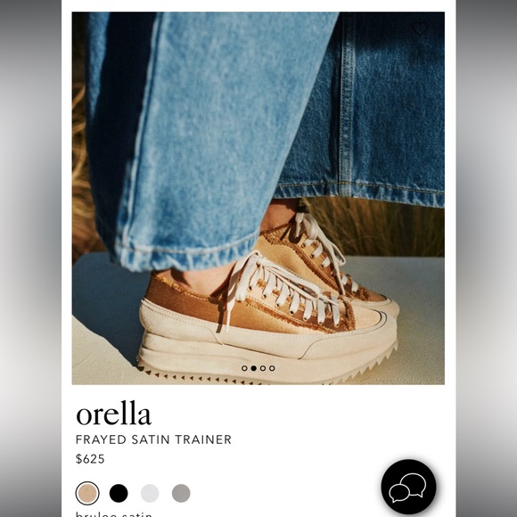 Pedro Garcia Shoes - Pedro Garcia Orella Frayed Satin Trainer